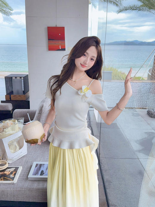 张心子【柔光幻纱】温柔风渐变气质半身裙 U2505036 商品图9