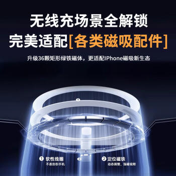 挚卫士【肤感磁吸】适用苹果14Pro手机壳iPhone14Pro保护套磁吸无线充电超薄防摔亲肤磨砂半透 午夜黑 商品图4