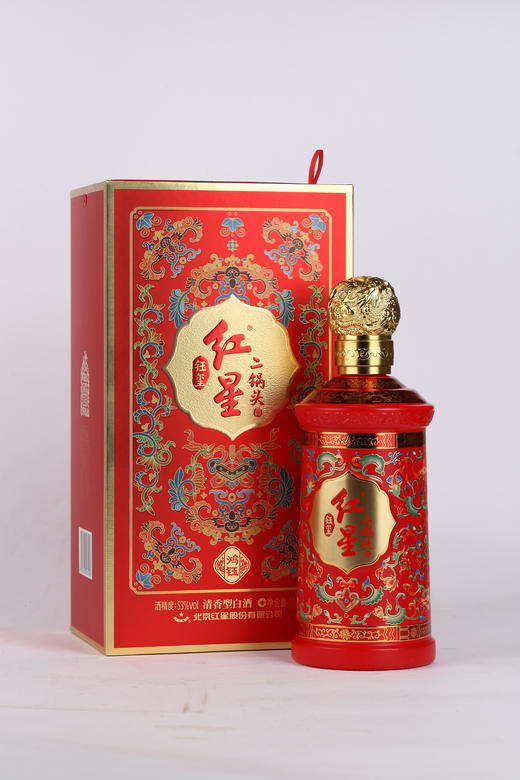 【自营】红星二锅头 钰玺鸿钰 清香型白酒 53度 500ml*6瓶 整箱装 纯粮 商品图3