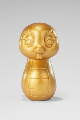 朱炳仁铜5#十二生肖蛇-3