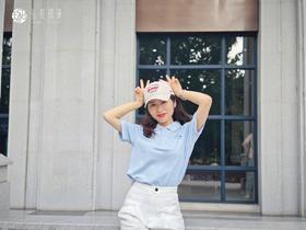 武大校名POLO衫短袖