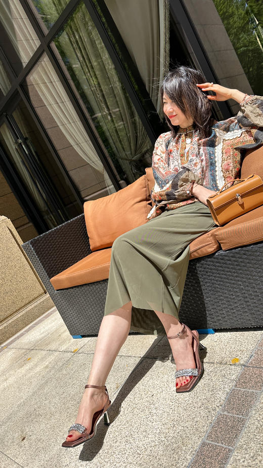 Westory2025年闪耀的钻链版一字带凉鞋W25BG62261 商品图6