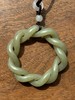 和田青黄玉镂雕绞绳麻花形环，顺丰包邮 商品缩略图2