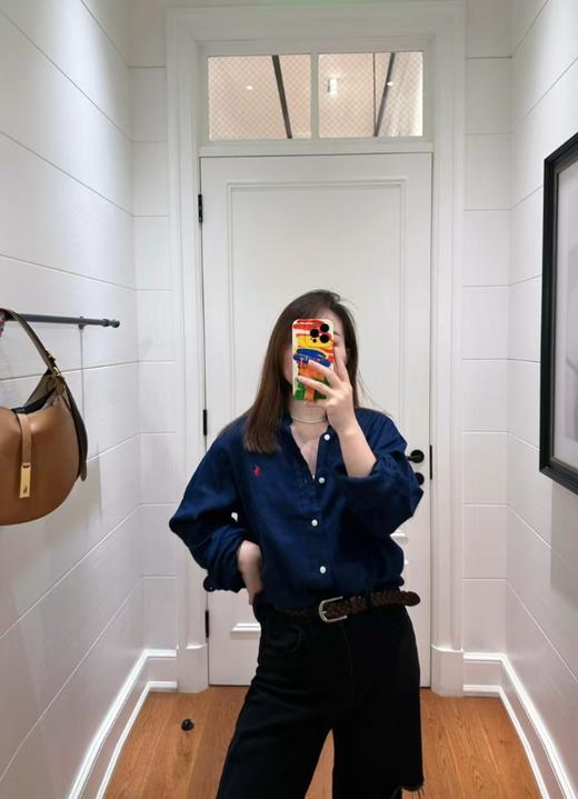 Ralph Laure* 拉夫劳伦 亚麻衬衫 白色蓝色轻薄衬衫（BG） 商品图10