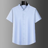 【竹纤维】【DKP】大依优型大码短袖衬衫翻领休闲纯色半袖男宽松商务上衣胖子加肥加大 商品缩略图0
