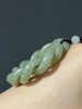 和田青黄玉镂雕绞绳麻花形环，顺丰包邮 商品缩略图6