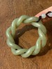 和田青黄玉镂雕绞绳麻花形环，顺丰包邮 商品缩略图0