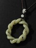 和田青黄玉镂雕绞绳麻花形环，顺丰包邮 商品缩略图10