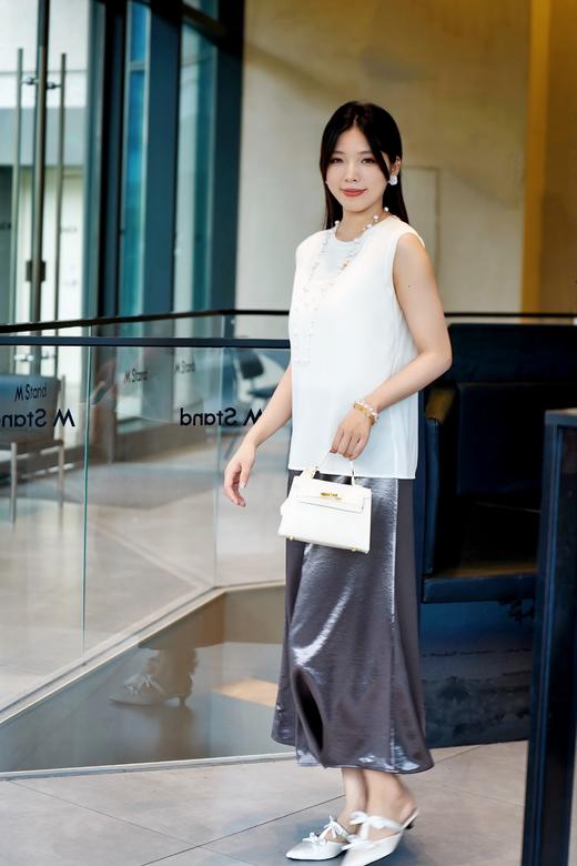 M2臣禾	【真丝背心】 拼罗纹合体版型无袖背心	JZ252050975 商品图5