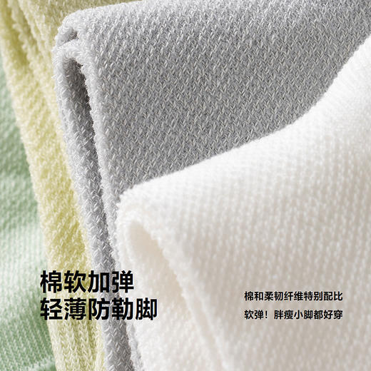 迷你巴拉男童女童儿童袜子柔软棉弹网眼透气彩色袜子5双装 商品图3