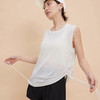 跃牌【安琪拉系列】新款抽绳运动上衣女宽松休闲速干无袖瑜伽背心DX-6403 商品缩略图0