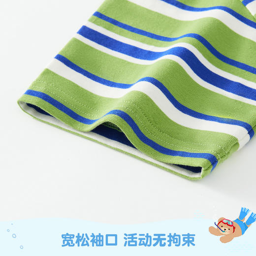 【90-140】【泰迪】男童夏款条纹短袖T恤 商品图4