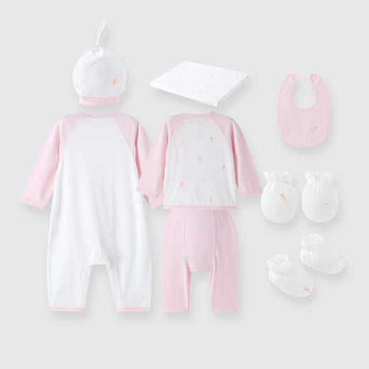 【实体店同款】女宝宝礼盒八件套夏季新款安奈儿童装YG529746 商品图3