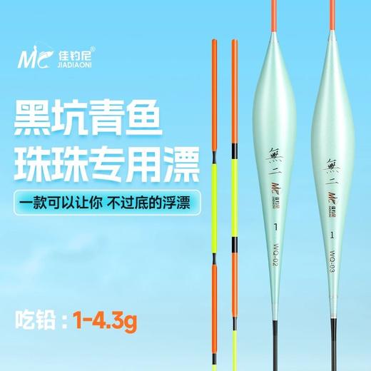 佳钓尼无二青鱼漂黑坑珠珠专用浮漂加粗醒目高灵敏打浮行程拖底钓 商品图0