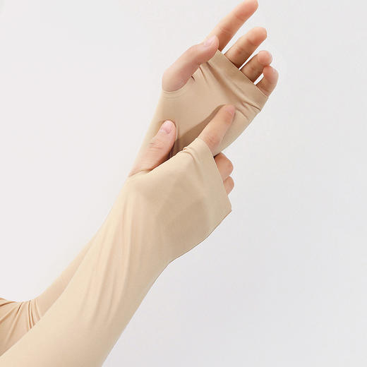 官网259！2双一组 日单轻薄凉爽两双组合装防晒袖 UPF50+防紫外线袖套吸汗男女室外护臂护袖 商品图6