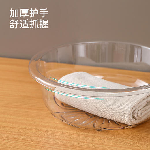 FaSoLa高颜值洗脸盆家用塑料小脸盆加厚耐用学生宿舍洗衣洗脚水盆 商品图3