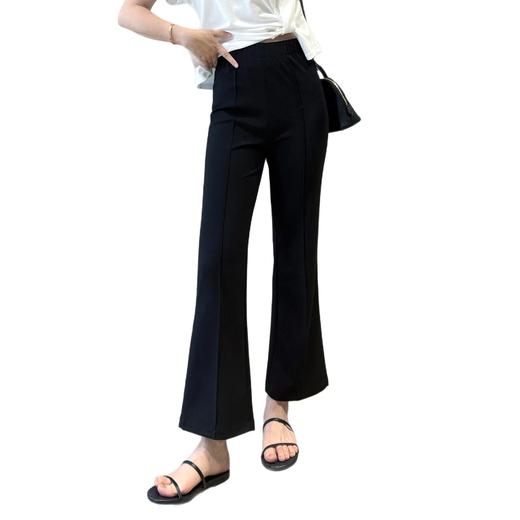 绝美人鱼瘦瘦裤！高货薄款小黑裤！夏季凉感软弹9分裤薄微喇裤！ 商品图4