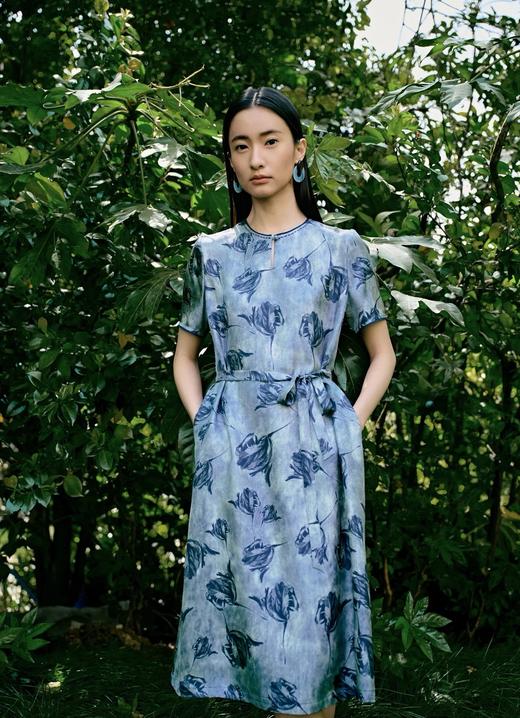 米梭AMORE MISSO女装圆领印花连衣裙6211LB161 商品图2