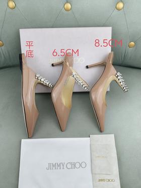 Jimmy Choo（吉米周）新款漆皮水钻链条系列平底/中跟/高跟鞋（HC）