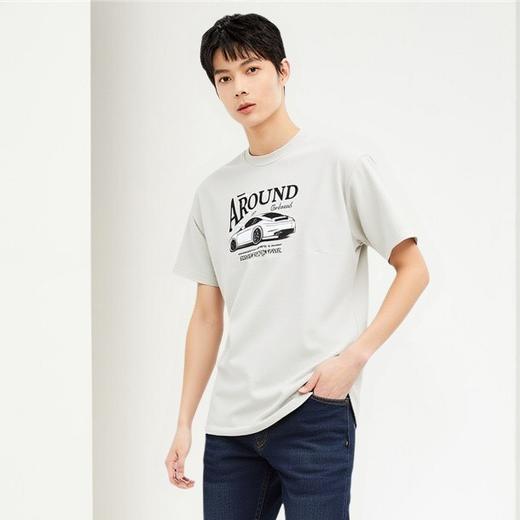 佐丹奴BM男装25年新款纯棉印花T恤衫13095206 商品图4