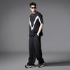 PINLI品立2025夏季新款黑白撞色拼接T恤设计感宽松休闲男短袖上衣B252111083 商品缩略图4