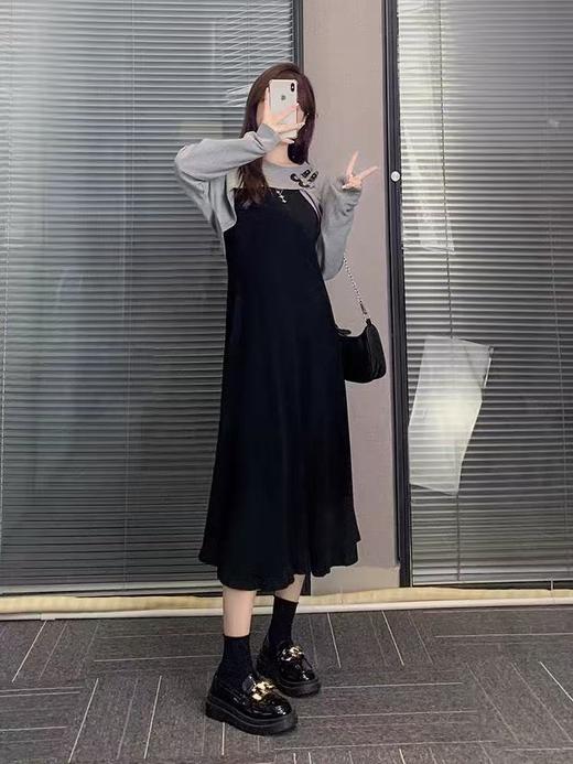 双十二福利！【诗铭洛可】XC7633连衣裙罩衫➕吊带裙连衣裙套装套装 商品图1