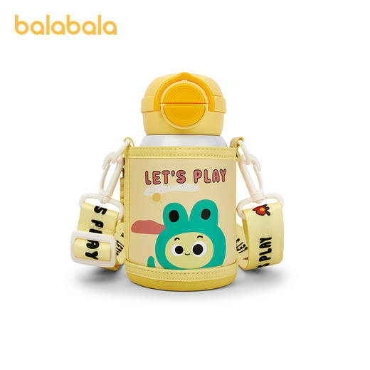 巴拉巴拉儿童保温杯男童女童吸管杯水壶卡通图案时尚可爱便携外出 商品图4