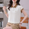 冰丝polo领休闲短袖T恤，正肩翻领宽松上衣CC-DN9909 商品缩略图8