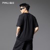PINLI品立2025夏季新款男士人物印花宽松短袖T恤潮牌高街休闲上衣B252111082 商品缩略图2