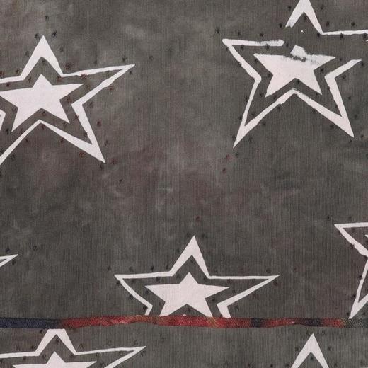 T3521夏季高级感新款男士撞色磨破星星设计连帽短袖T恤高街痞帅上衣 商品图3