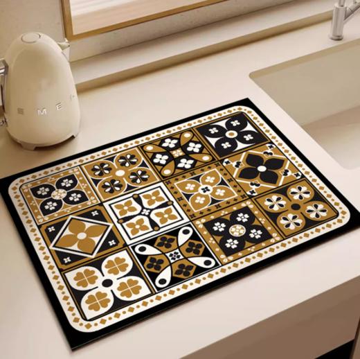 后构想 升级纳帕纹沥水地垫/桌垫 复古防水设计 多款可选 商品图3