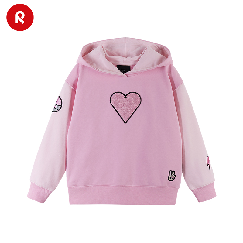 reima男女儿童长袖卫衣大童早秋新款Minna联名连帽运动上衣