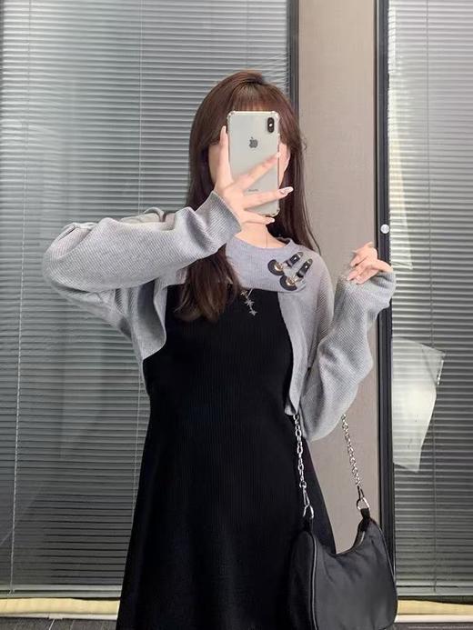 双十二福利！【诗铭洛可】XC7633连衣裙罩衫➕吊带裙连衣裙套装套装 商品图0