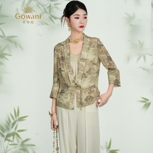 乔万尼新品新中式古韵对襟设计外套ED2B475 商品图2