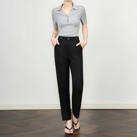 「高货wl」全新升级【铂金会员220/天猫289/差价69】(14859)洛诗琳利落显瘦九分西装裤2025夏季薄款休闲通勤小脚裤wl14859