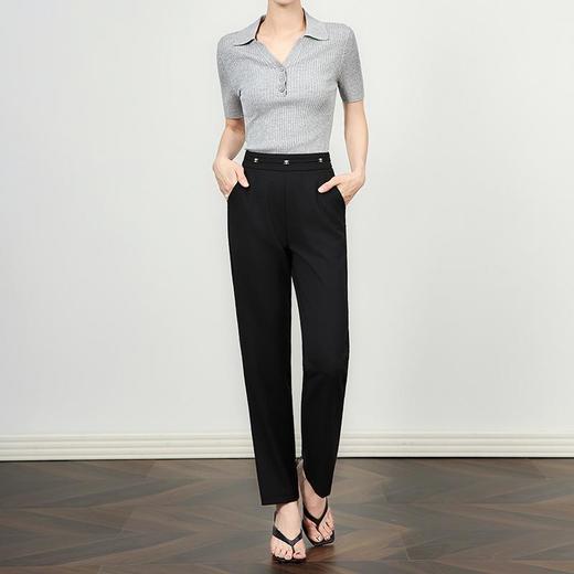 「高货wl」全新升级【铂金会员220/天猫289/差价69】(14859)洛诗琳利落显瘦九分西装裤2025夏季薄款休闲通勤小脚裤wl14859 商品图0