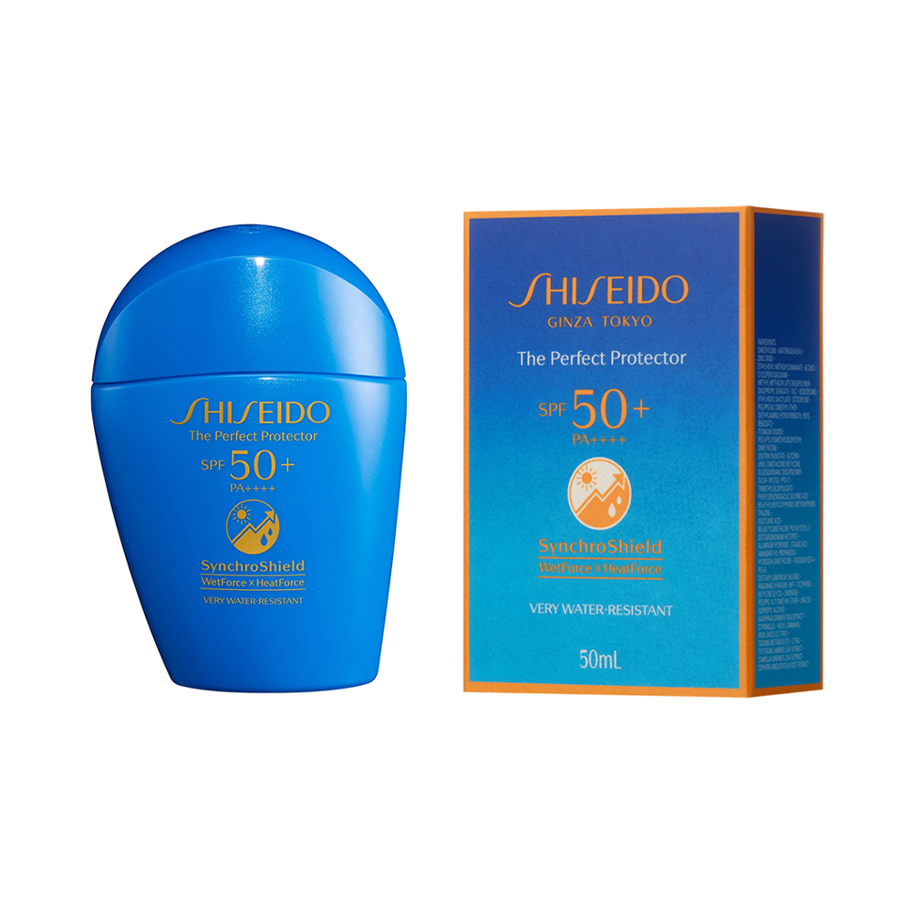 资生堂新艳阳夏臻效水动力防护乳液SPF50蓝胖子防晒