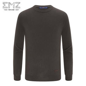 EMZ鄂尔多斯【100%山羊绒】男士羊绒衫保暖精纺圆领打底针织衫 8839874012