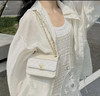 Chanel 白金 牛皮 菱格纹拼接 链条 单肩包 28开 商品缩略图4