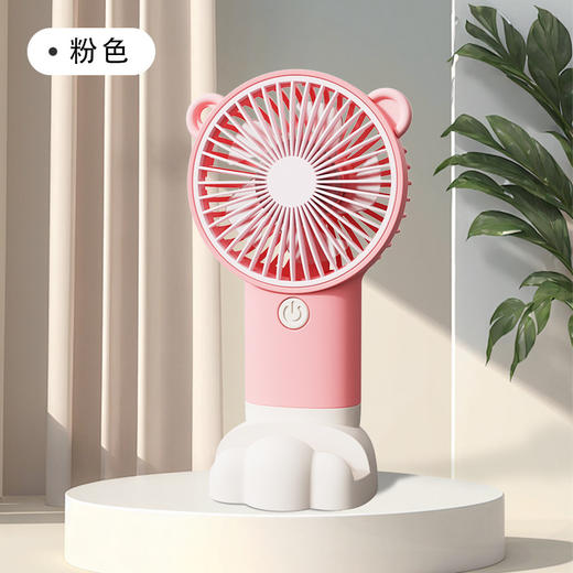 【强劲冷风！夏日必备！🔥】手持&桌面两用风扇💨强劲冷风随时享，USB快充+长续航，清凉一夏从这一刻开始❄️新款台式桌面 手持小风扇 usb充电风扇 静音便携长续航台面手持电风扇 商品图6