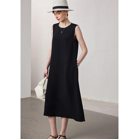 【30姆米重磅】桑蚕丝连衣裙女2025春夏新款无袖宽松100%真丝长裙