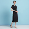 EITIE爱特爱夏季时尚纯色气质捏褶收腰显瘦法式优雅连衣裙7807578 商品缩略图1