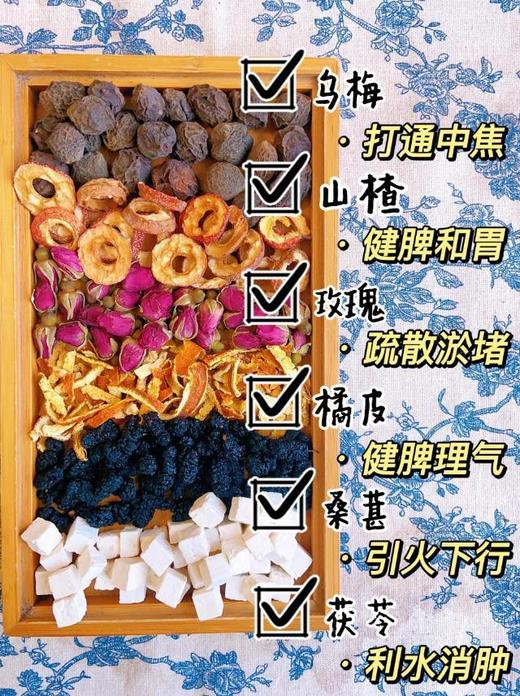 【乌梅山楂茯苓茶】掉秤瘦瘦茶!!瘦成一道闪电 让你疯狂掉秤，大肚婆变小腰精 水桶腰 大象腿 小肚子一杯搞定! 商品图2