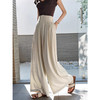 亚麻高腰直筒阔腿裤女夏季垂坠感拖地裤宽松慵懒休闲裤   TQ762 商品缩略图1