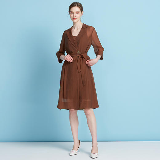 EITIE爱特爱夏季新款大气显瘦通勤连衣裙7807542 商品图3