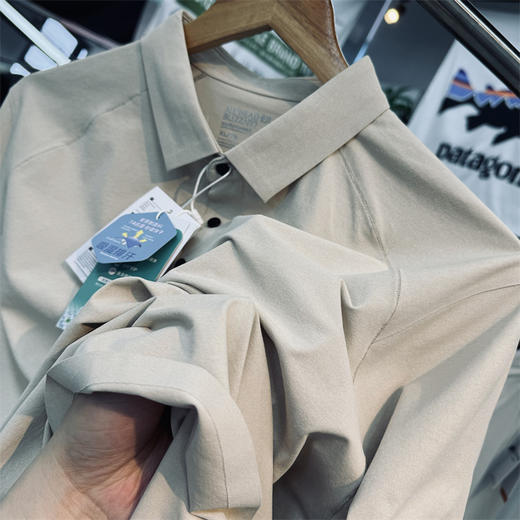 迪家款！2025新款7A抗菌棉感速干面料无缝压胶男女同款运动户外短袖POLO衫 商品图3