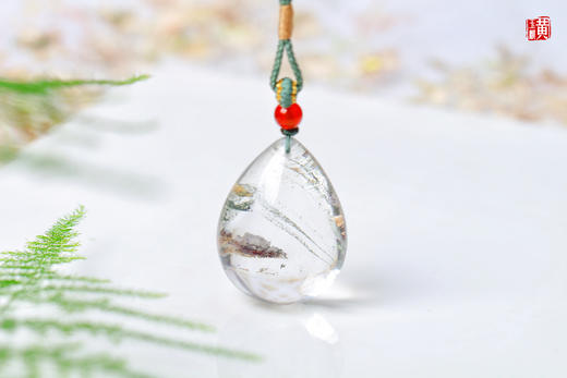 【幽梦】绿幽灵水晶吊坠 配精美挂绳 商品图7