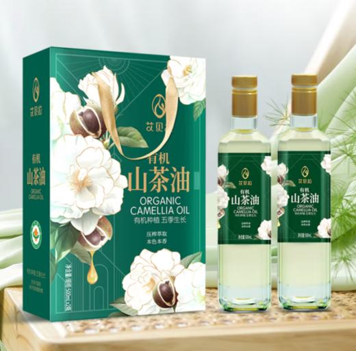 艾贝拉亚麻籽油 山茶油凉拌热炒食用油  有机山茶油礼盒500ml*2 商品图2