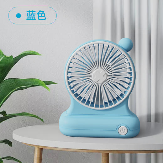 【强劲冷风！夏日必备！🔥】手持&桌面两用风扇💨强劲冷风随时享，USB快充+长续航，清凉一夏从这一刻开始❄️新款台式桌面 手持小风扇 usb充电风扇 静音便携长续航台面手持电风扇 商品图4