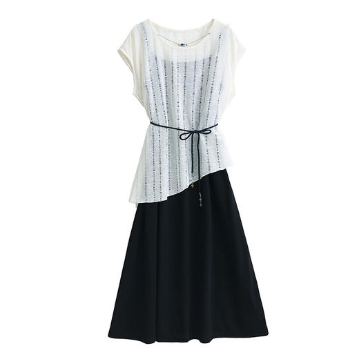 2025年夏季新款吊带连衣裙套装设计感不规则上衣系带减龄两件套HR-XYFS6792 商品图4